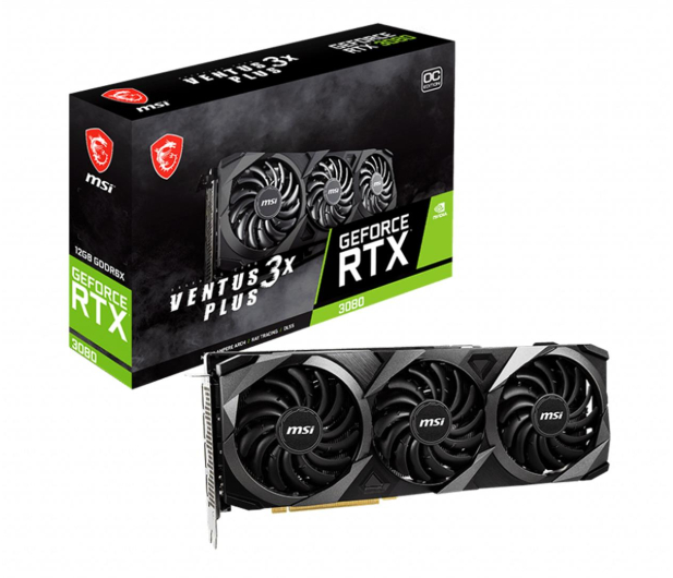 MSI GeForce RTX 3080 VENTUS 3X PLUS OC LHR 12GB GDDR6X - 719313 - zdjęcie